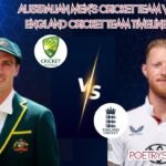 Australian Men’s Cricket Team vs England Cricket Team Timeline