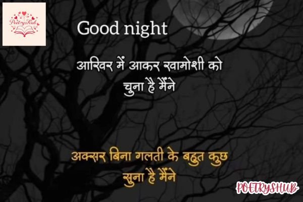 Emotional Good Night Shayari That Touch the Heart