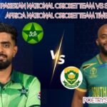 Pakistan National Cricket Team vs South Africa National Cricket Team Timeline